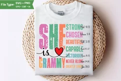 She Is Grammy SVG | Mother Day PNG | Happy Mother's Day SVG Product Image 1