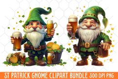 St Patricks gnome Clipart, St. Patrick&#039;s Day Clipart Product Image 2