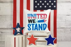 United we stand 4th of July Sublimation Design Product Image 1