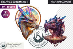 Fantasy Dragon Clipart, dragon PNG, Fantasy PNG Product Image 1