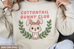 Cottontail bunny club PNG, Easter Sublimation PNG Product Image 1