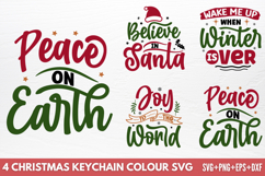 Christmas Keychain Colour SVG Product Image 1