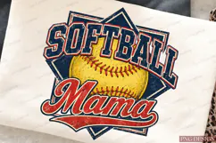 Softball Mama PNG Design softball mama png, softball mom png Product Image 1