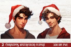 Christmas Male Clipart Men Sublimation, Christmas PNG Product Image 1