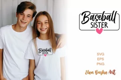 Baseball sister svg, Baseball shirt svg, Baseball svg Product Image 1