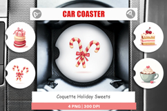 Coquette Holiday Sweets Car Coaster Product Image 1
