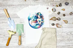 Mermaid Clipart PNG | Mermaid Illustration | Underwater Product Image 2