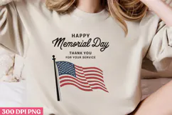 Happy Memorial Day PNG, Memorial Day Sublimation PNG Product Image 2
