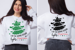 I Am The Human Version Of Tangled Christmas Lights svg desig Product Image 1