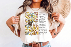 She Is mom PNG sublimation | Mother's Day PNG T-Shirt Product Image 8