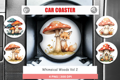 Car CoasterCar Coaster Whimsical Woods Product Image 1
