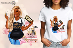 Blonde Black Lash Artist Woman PNG Boss Babe Beauty Design Product Image 1