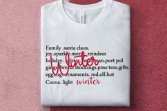 Winter Words SVG, Merry Christmas SVG, Christmas Sweater Product Image 1