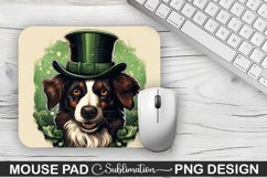 St. Patrick&#039;s Day DOG Sublimation Mouse Pad Design Product Image 1