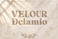 Velour Delamio Font Product Image 11