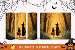 Halloween Witches Tumbler, Kids Halloween Tumbler Design Product Image 1