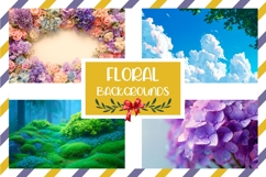 Purple Hydrangea Background, Flowers Background Designs Product Image 1