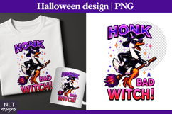 Spooky Halloween Cool Goose Witch T-shirt sublimation Product Image 1