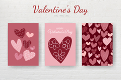 Modern Valentine's Day posters | Card with hearts Product Image 1