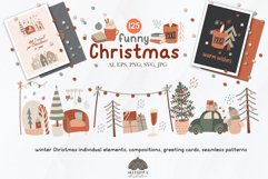 Funny Christmas collection SVG PNG EPS Product Image 1