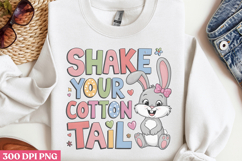 Shake your cotton tail PNG, Retro Easter Sublimation PNG Product Image 2