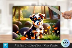 Cute baby Dog Cutting Board Sublimation Design Product Image 1