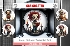 Car Coaster Grumpy Voodoo Doll Product Image 1