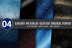 Luxury Metallic Glitter Digital Paper Product Image 1