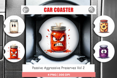 Aggressive Preserves Car Coaster Product Image 1