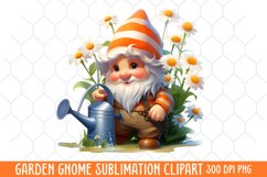 Garden Gnome Sublimation clipart Product Image 1