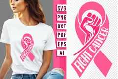 Fight Cancer SVG I Cancer Awareness Ribbon SVG Cut File Product Image 1