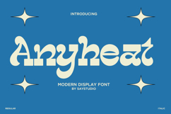 Anyheat - Retro Display Font Product Image 1