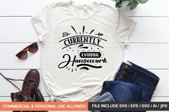 Currently Avoiding Housework Svg Product Image 1