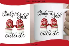Baby It's Cold Outside, Winter Design PNG Digital Download Product Image 1