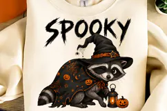 Spooky Jimothy Raccoon Halloween PNG, Trendy Halloween PNG Product Image 3