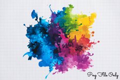 Watercolor Color Splash Clipart Bundle PNG Product Image 2
