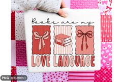 Books Are My Love Language PNG | Funny Valentine PNG Product Image 1