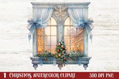Christmas Window Sublimation Clipart, Christmas Window Product Image 2