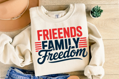 Friends Family Freedom svg | 4th of july Svg | Shirt Svg Product Image 2