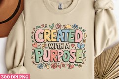 Created white a purpose PNG, Retro Christian Sublimation PNG Product Image 2