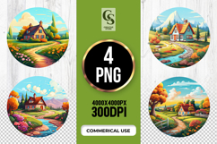 Countryside Path Clipart Sublimation PNG Product Image 1