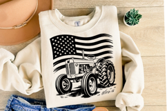 USA Tractor Svg Design | Svg Cut Files | Shirt Svg Product Image 2