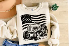 USA Tractor Svg Design | Svg Cut Files | Shirt Svg Product Image 2