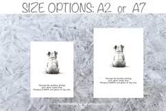 Digital download, Pet sympathy card, bulldog dog sympathy Product Image 3