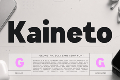 Kaineto Geometric Bold Sans Serif Font Product Image 1