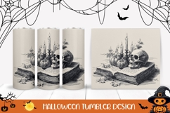 Pumpkins Halloween Tumbler, Halloween Skull Tumbler Product Image 1