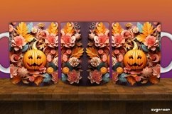 Spooky Pumpkins Halloween Mug Wrap | 11 Oz | Sublimation Product Image 2