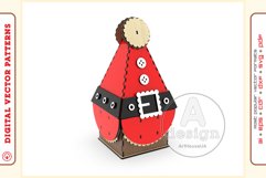 Christmas_gift_box_V6 - laser cut file - Glowforge ready SVG Product Image 1