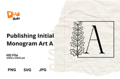 Publishing Initial Monogram Art Product Image 1