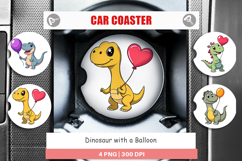 Car Coaster Dino with Balloon Product Image 1